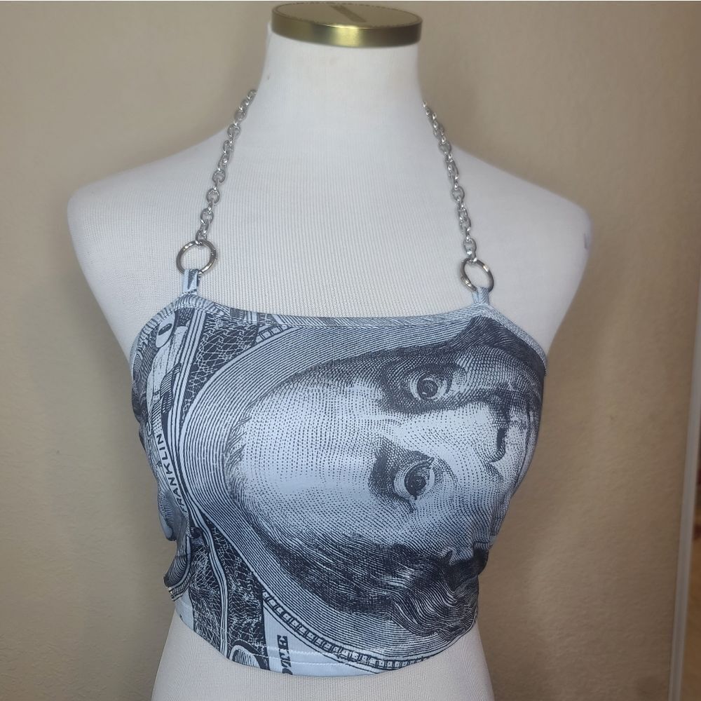 NWOT Money Chain Halter